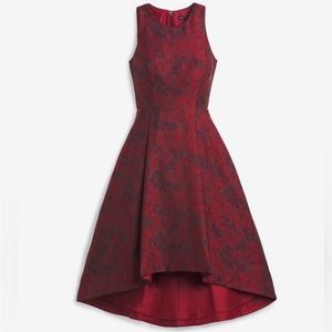 Burgundy sleeveless dress